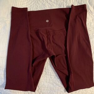 Lululemon Align High-Rise Yoga pants leggings 28” inseam Size 4 Burgundy Wine